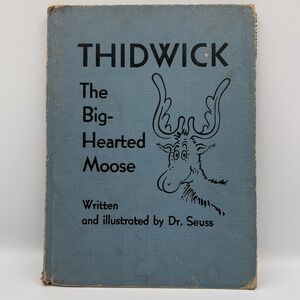 Vintage 1948 Thidwick‎ The Big-Hearted Moose Dr Seuss Random House HC Childrens